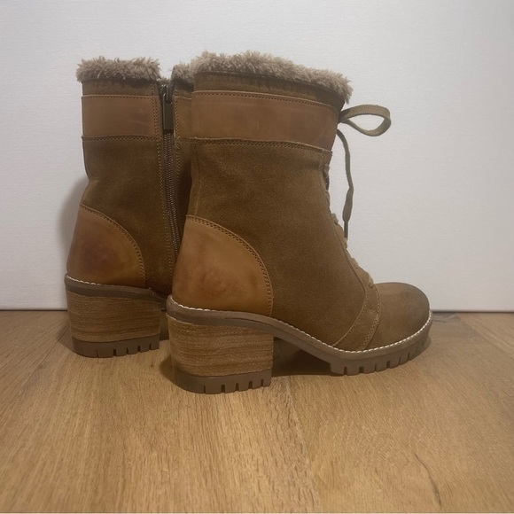 VINTAGE FOUNDRY CO‎ Scarlett Size 6 Color Cognac Combat Style Boots NEW - Picture 4 of 7